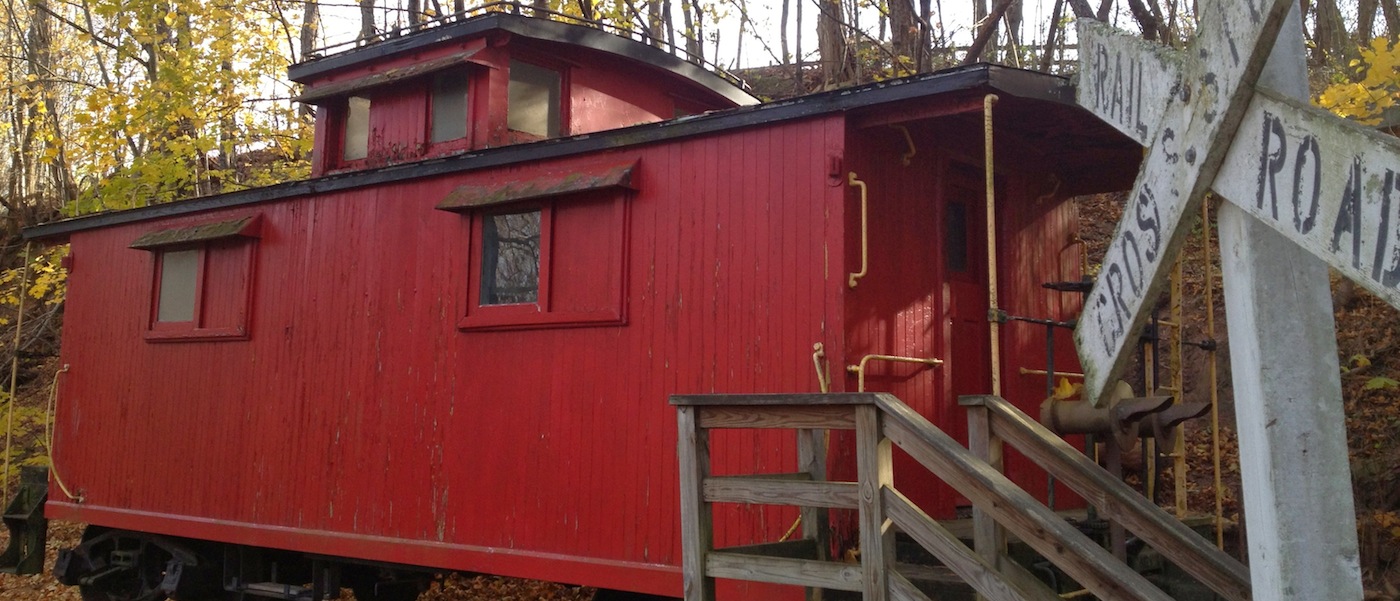 The old Campground Caboose is in need of lots of love.